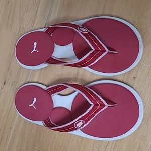 Puma Foam Core Flip Flops Red 6